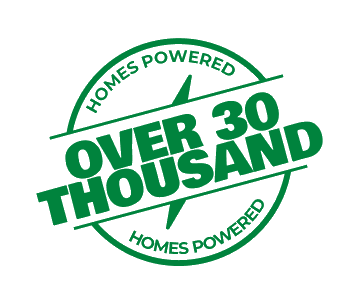 Over 30 thousand homes powered