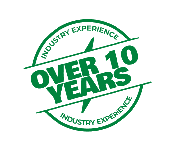 Over 10 years industry experience